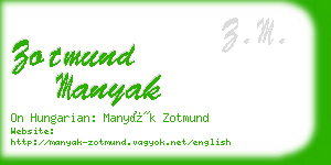 zotmund manyak business card